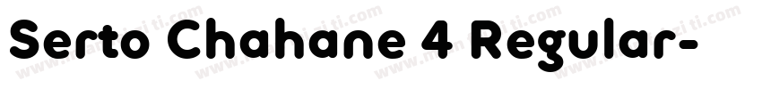 Serto Chahane 4 Regular字体转换
